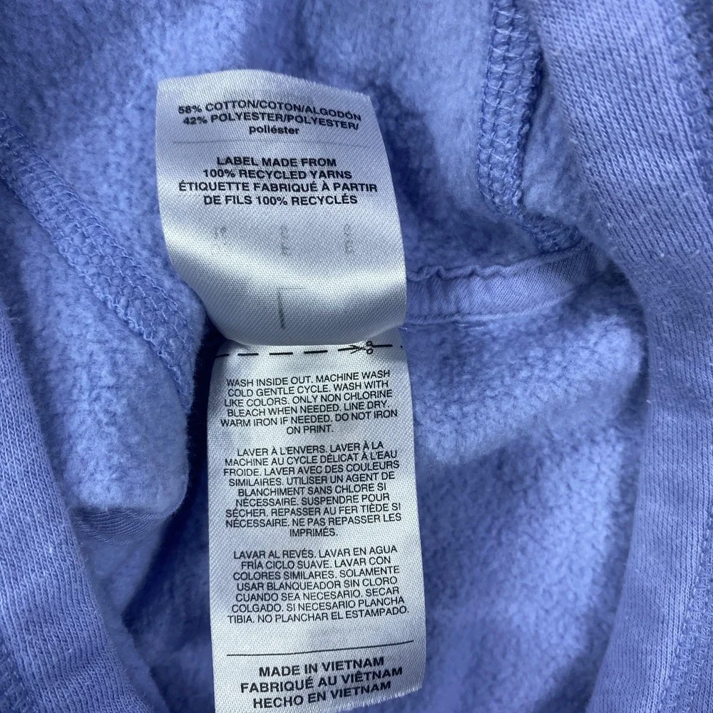 Adidas Hoodie Large Blue Logo Pullover Athletic Fleece Sweatshirt Activewear Top